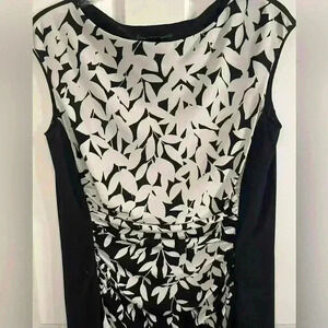 Lauren Ralph Lauren Sleeveless Classy Black White Dress Size 8